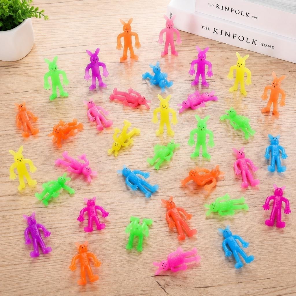 Flexible Bendable Animal Finger Toys Set of 36 Stretchable Stress Relief Fidget Toys for Kids and Adults Durable Soft Material