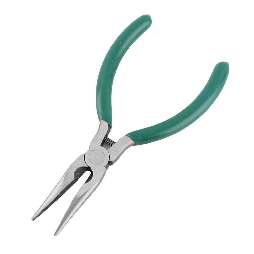 5 Inch Needle Nose Pliers Rustproof High Carbon Steel Pliers with Skid Proof Ergonomic Rubber Handle for Jewelry Making