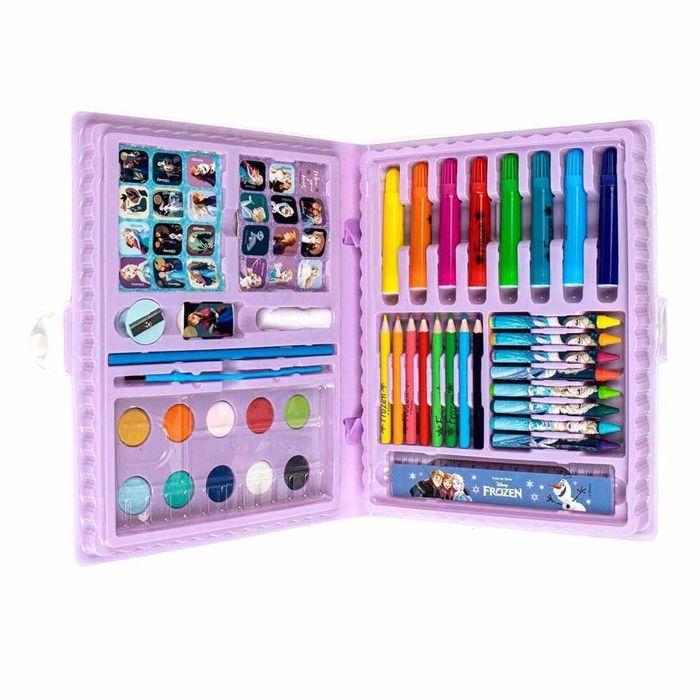 Coffret de papeterie à colorier - CERDA - Disney Frozen - 52 éléments - Stimule la créativité - Pour filles