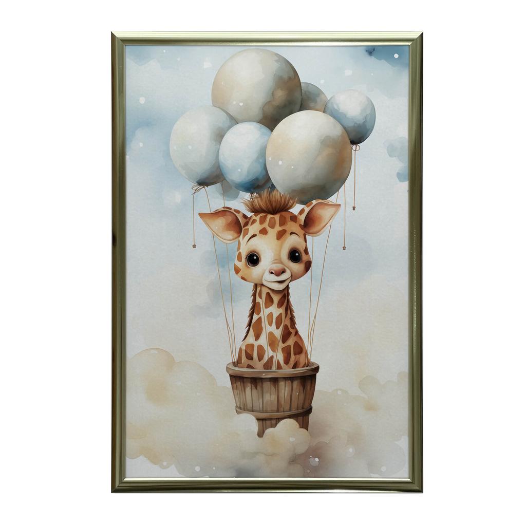 Balloon Dreamland Balloon Dreamland, 30X40 Cm, White Wooden Frame, 230 Gsm Matte Paper