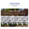 Thickened Simulated Stone Plastic Picket Fence for Balcony and Garden