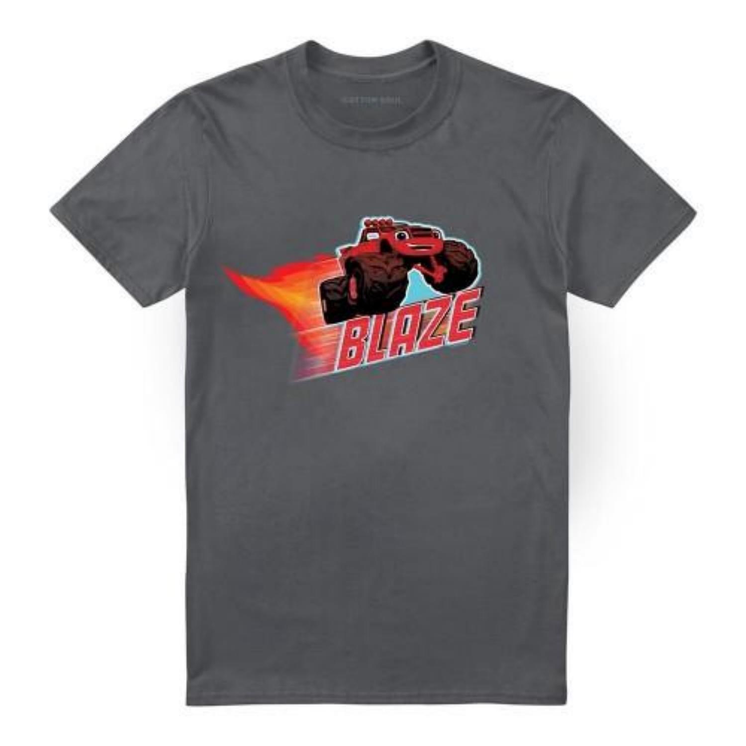 

Blaze & The Monster Machines Unisex Adult Badge T-Shirt S чёрный