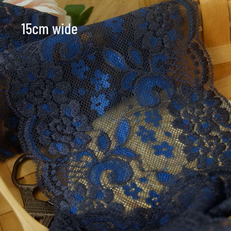 Two-Tone Stretch Lace Trim for DIY Clothing & Accessories