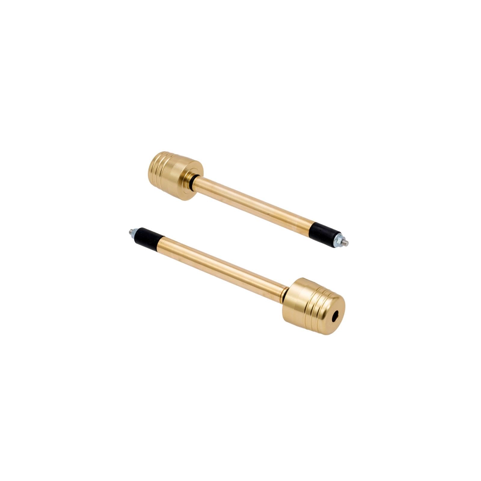 EFFEX Handlebar Big Bar for Aluminum Handlebars Inner Champagne Set of EBB301G Weights, Ends, (14mm Diameter), Gold, 2,