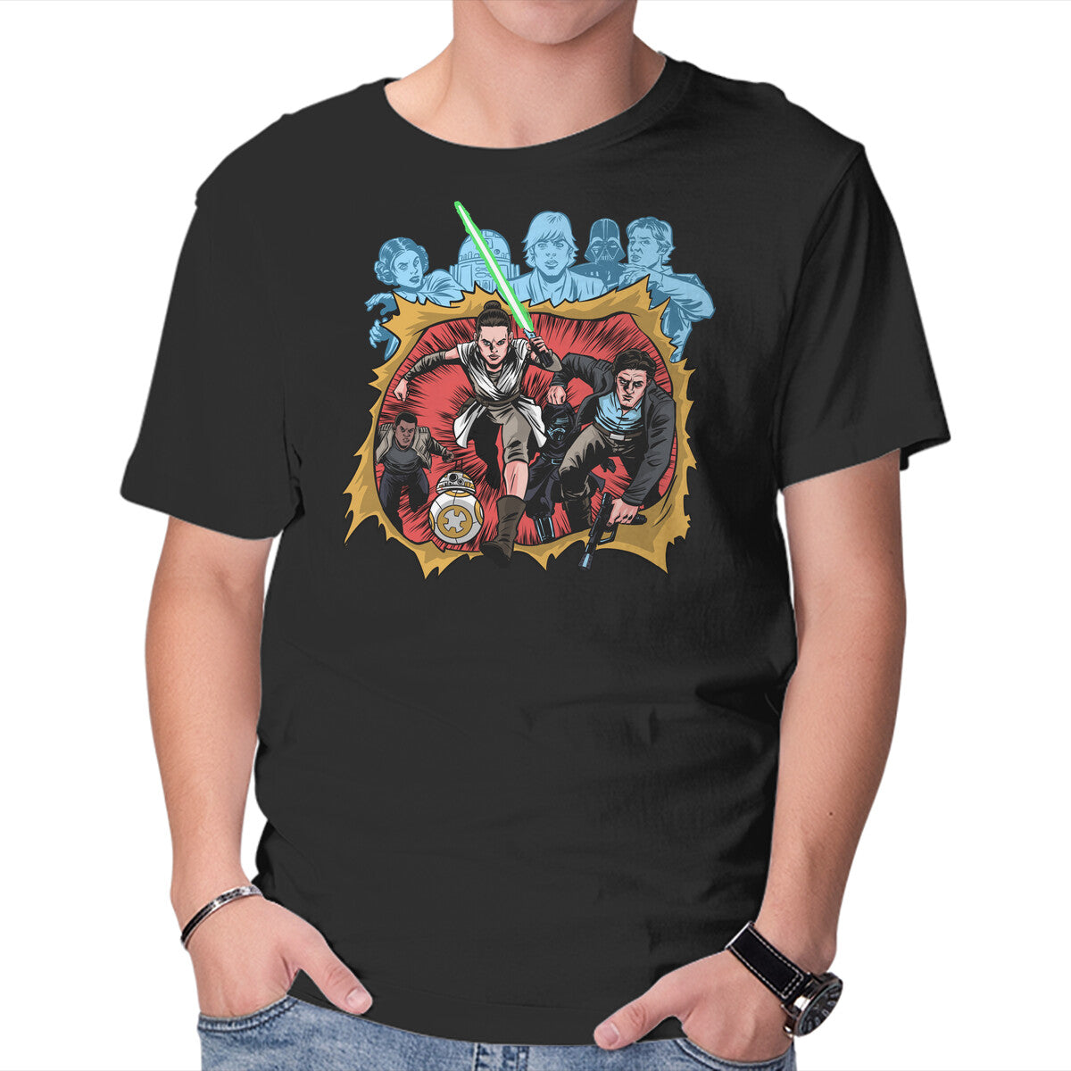 Unisex Crew Neck T-Shirt Second Genesis Graphic Short Sleeve Casual Tee L
