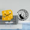 Nordic Minimalist Acrylic Wall Clock with Art Quiet Hanging for Office Bedroom Apartment Decor