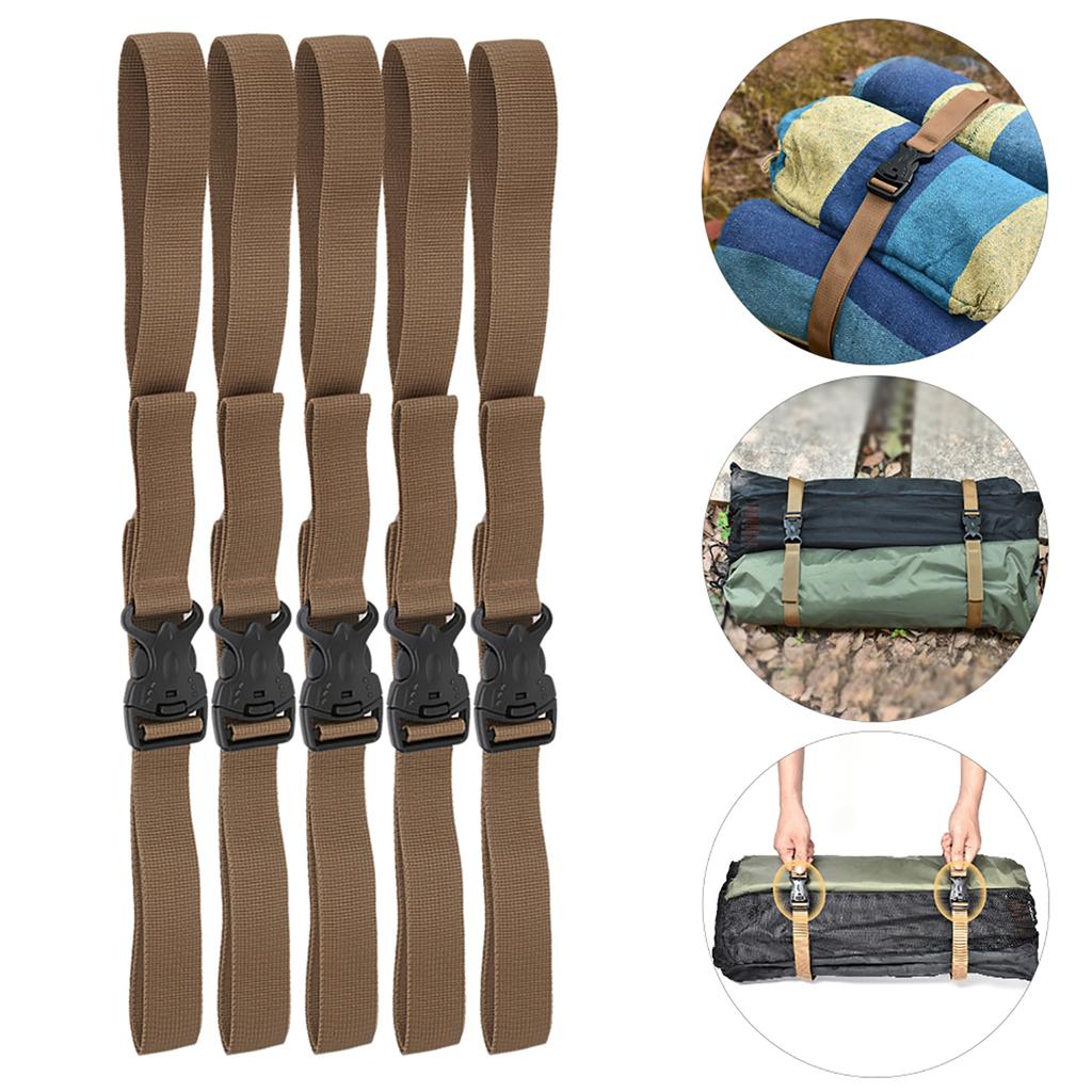 5 Stück Ladungsgurt Schnalle Zurrgurt Gepäckgurt für Outdoor Rucksack Campingtasche