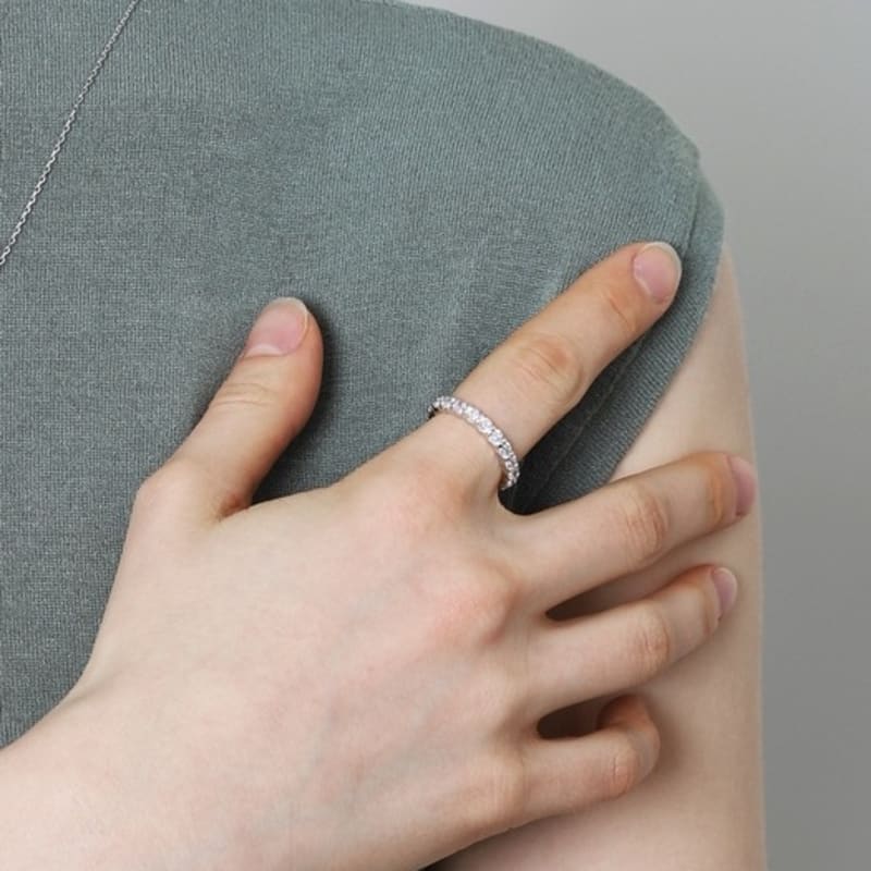 ozel [Custom Made]Silver925 Starlight CZ Ring ES131R