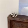 Irregular Wave Open Metal Ring: Retro, Versatile Design for Women