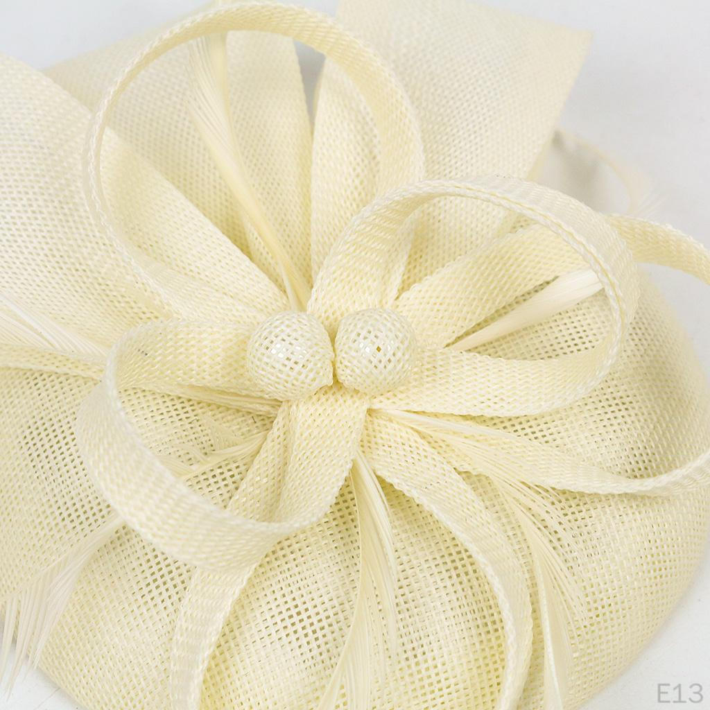 1920s Feather Fascinator Church Hair Clip Headpiece Hat
