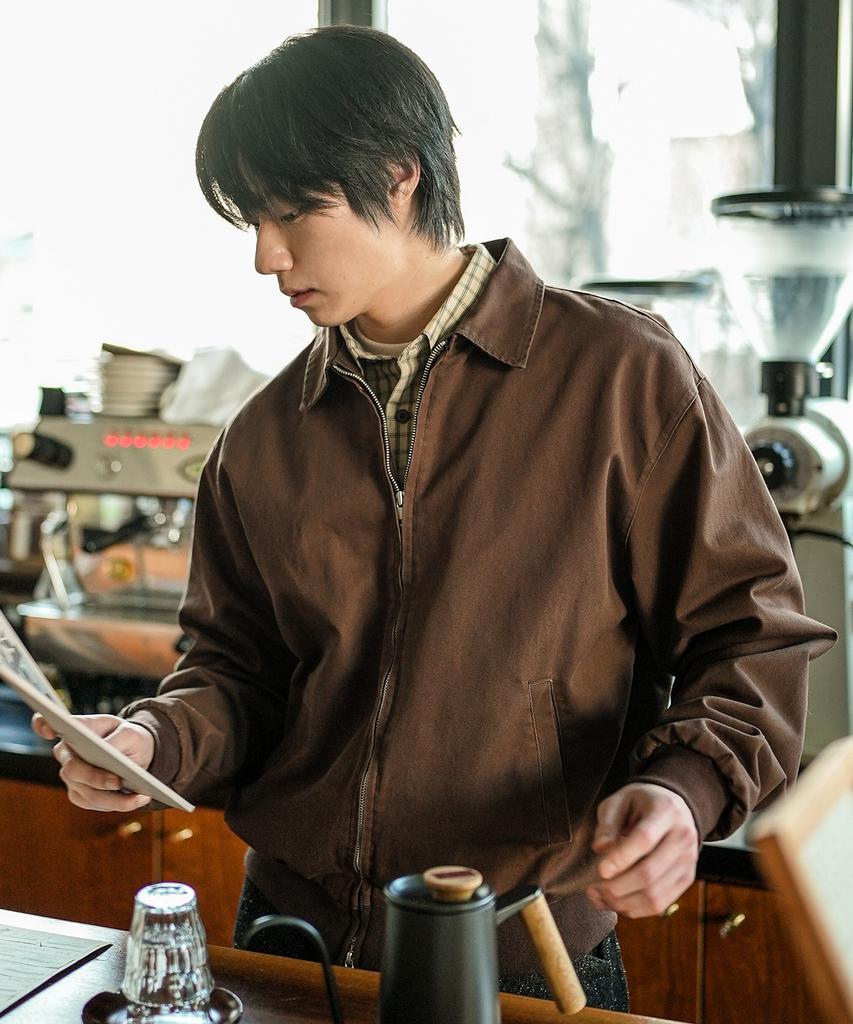 Jemut Workman Classic Harrington Jacket Brown Sojk2605