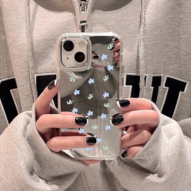Etui na telefony komórkowe iPhone 11 13 XR 15 Pro Max 12 14 Pro Max Etui iPhone 16 XS Max Lustrzane etui ochronne Lustro Wykwintna kreskówka Wodoodporna