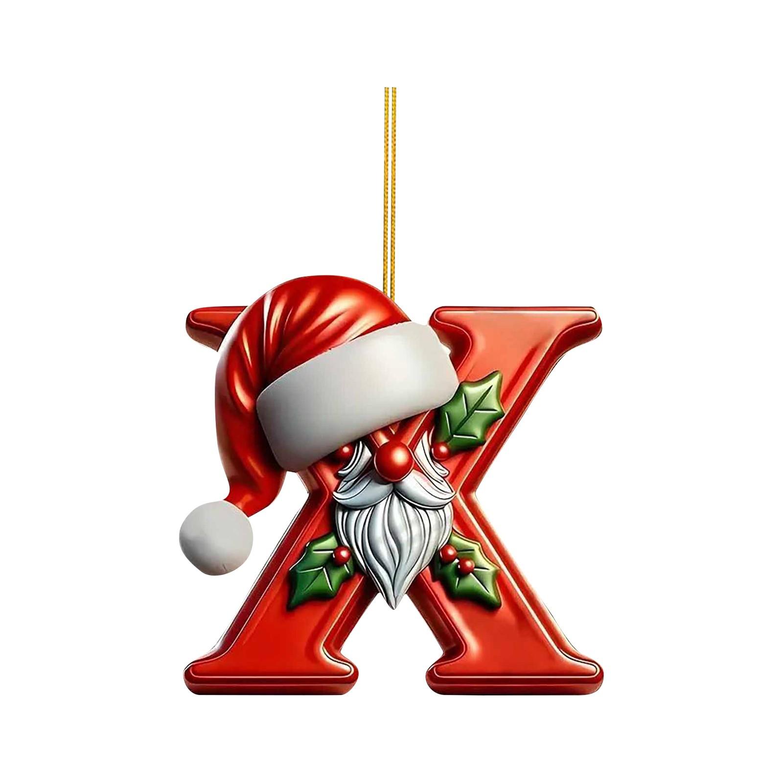 

2D Christmas Decoration Pendant Christmas Tree Tag Theme Party Crafts Ornament One Size