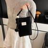 Multifunctional Small Square Bag PU Leather Single Shoulder Bag Fashion Mini Crossbody Bag Outdoor