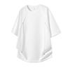 Men Short Sleeve T Shirt With Rivet Detail Loose Fit Casual Crew Neck Streetwear Top