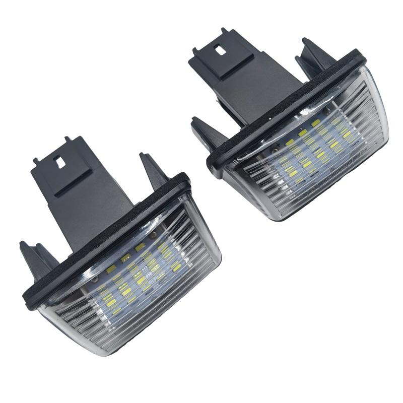 2pcs Canbus LED License Number Plate Lights Bulbs For Peugeot 206 207 307 308 406 407 Citroën C3 C4 C5 BERLINGO SAXO XSARA For Peugeot A