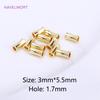 18K Gold Plated Röhrenperlen Abstandshalter Perlen, Zubehör Für Schmuck, Messing Streifenperlen DIY Armband Halskette Herstellung Zubehör Großhandel