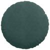 Seat Cushion 2 Pcs Dark Green Ø50 X 19 Cm Velvet