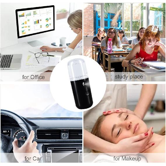 2Pack Kingsmile Facial Mister, Portable Face Mister, Cool Nano Mist Sprayer for Face Hydrating, Mini Handy Mister for Eyelash Extensions with 1oz