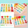 Wooden Number Bead Sorting Board Educational Toy For Toddlers Learning And Cognitive Development