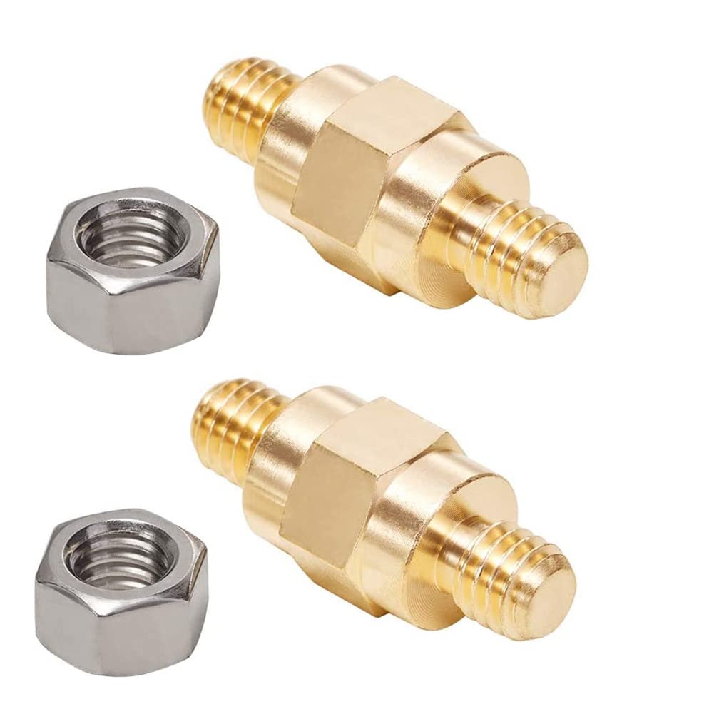 Side Post Battery Terminal Bolt Compatible with GM and Other Accessories to Battery,Standard Battery Post Stud Extender Screws 3/8 16 Stud Bolts,Pack