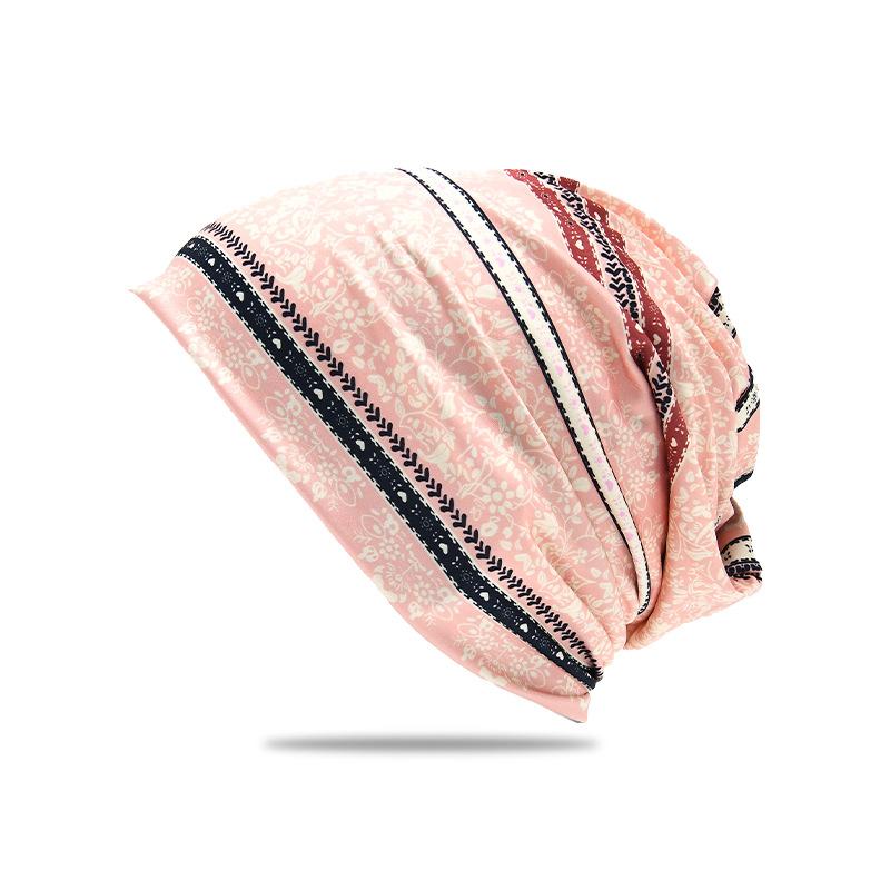 Popular Baotou Stacking Hat Men's and Women's Pullover Hat Scarf Dual-purpose New Printed Headscarf Hat Head