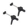 2PCS Clamping Elements Black Ergonomic Handle Adjustable Labor Saving Woodworking Quick Clamps for