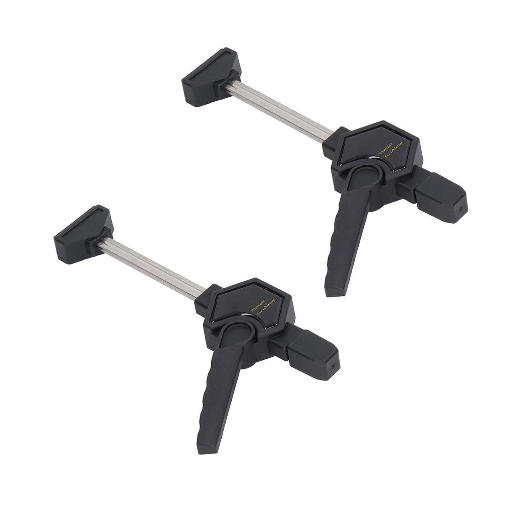 2PCS Clamping Elements Black Ergonomic Handle Adjustable Labor Saving Woodworking Quick Clamps for
