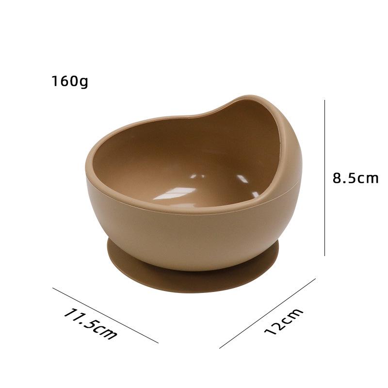 Tigela de Sucção de Silicone para Alimentação de Bebê - Antiderrapante com Tampa