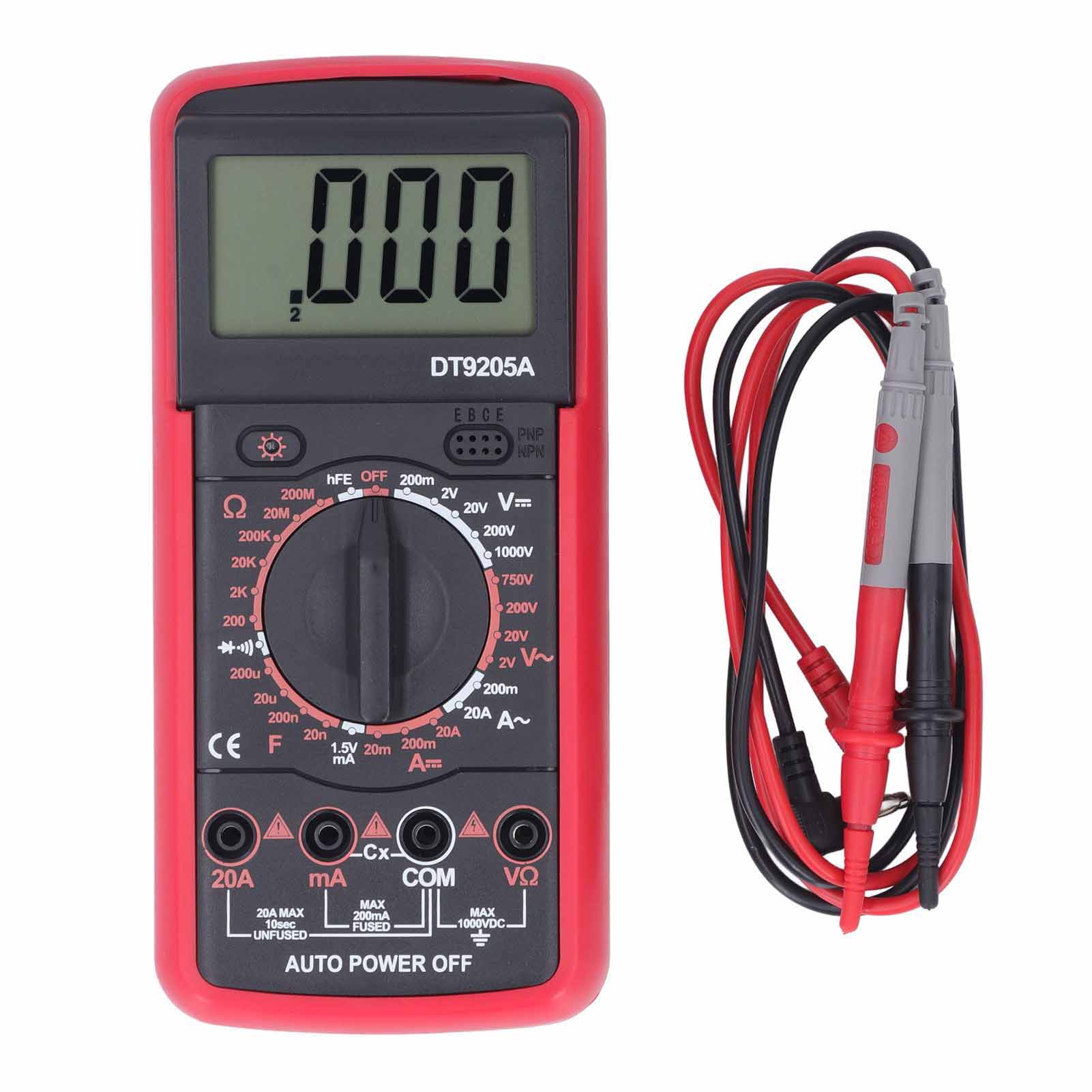 

Digital Multimeter Electrical Voltage Tester Set High Accuracy Multifunctional Multi Meter