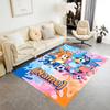 Soccer Fun Blue Brown Customize Your Name Floor Mat Design for Foyer Decorate Room Game Room Living Rooms Anti-slip Rug Anime Office Decor