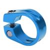28.6mm Bike Seat Post Clamp Aluminum Alloy Locking Seat Tube Holder Clip for Mountain BicycleBlue