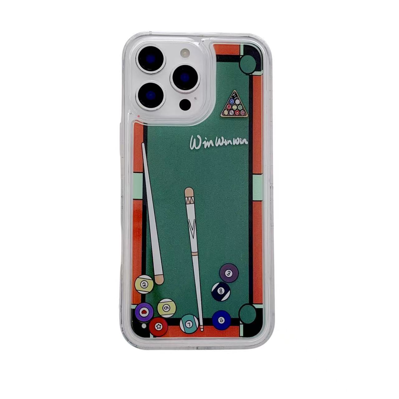 

Креативный и персонализированный чехол для мобильного телефона iPhone16Pro Mobile Billiards, защитный чехол для Apple 15/14 Anti-Fall Cover Apple 16Plus