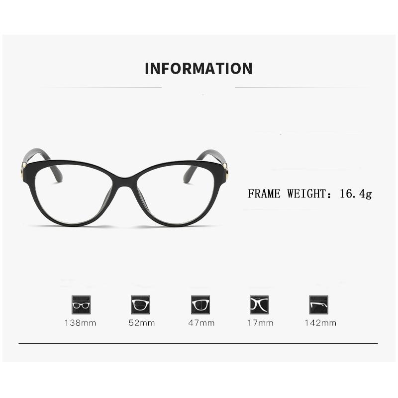 New Anti Blue Light Reading Glasses With High-definition Fashionable Portable And Versatile Flat Light 6019