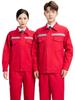 Men's Long Sleeve Workwear Set with Reflective Strips for Electricians and Auto Repair