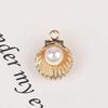 8Pcs Imitation Pearl Shell Pendant Handmade Earrings DIY Jewelry Material Package Bracelet Necklace Earring Accessories.