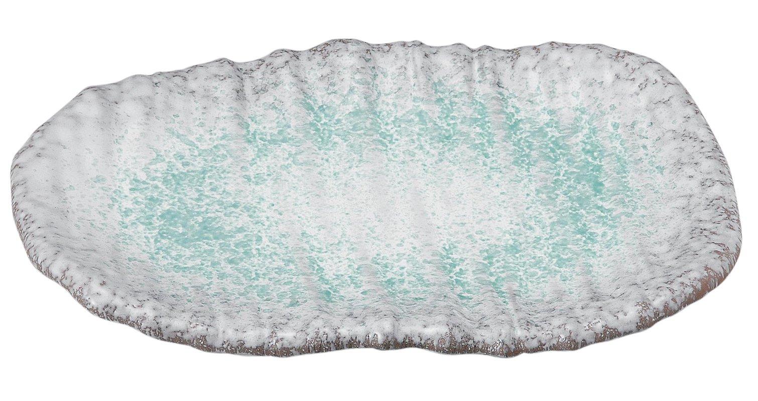 

Banko Ware Atka Mackerel Plate with Blue Ribbon 06183 синий