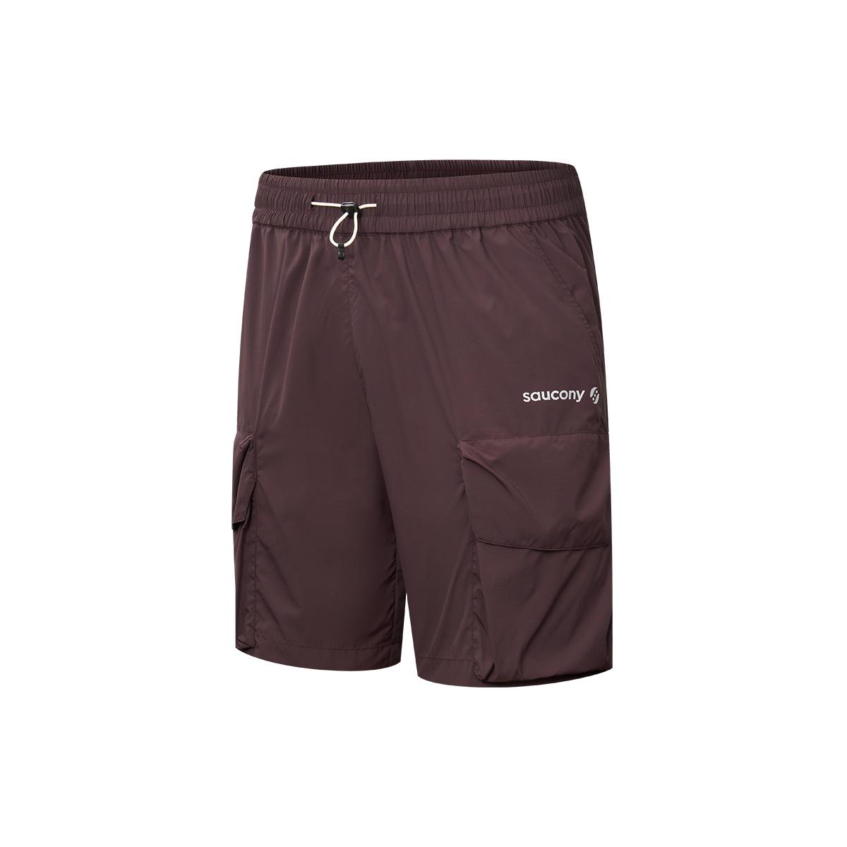 

SAUCONY Natural Echo Fashion Мягкие Приятные к Коже Универсальные Рабочие Шорты Унисекс Шорты Бургунди SA3259HP43O-RD042