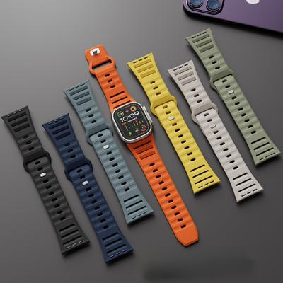 Sport Silicone Band for Apple Watch Ultra 2 Strap 49mm 45mm 44mm 42mm Correa Smartwatch Bracelet Iwatch Series 9 8 7 6 5 SE