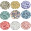 Perles rondes d'espacement de couleur macaron, 100 pièces, pour la fabrication de bijoux, collier, Bracelet, accessoires faits à la main