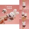 Cute Rabbit Plush Toy Keyring With Pp Cotton Filling For Backpack Accessories And Gifts