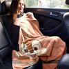 1pc,Thank You Cute Chipmunk Throw Blanket Soft & Cozy Fleece Blanket for Home Decor, Couch Cover, Travel