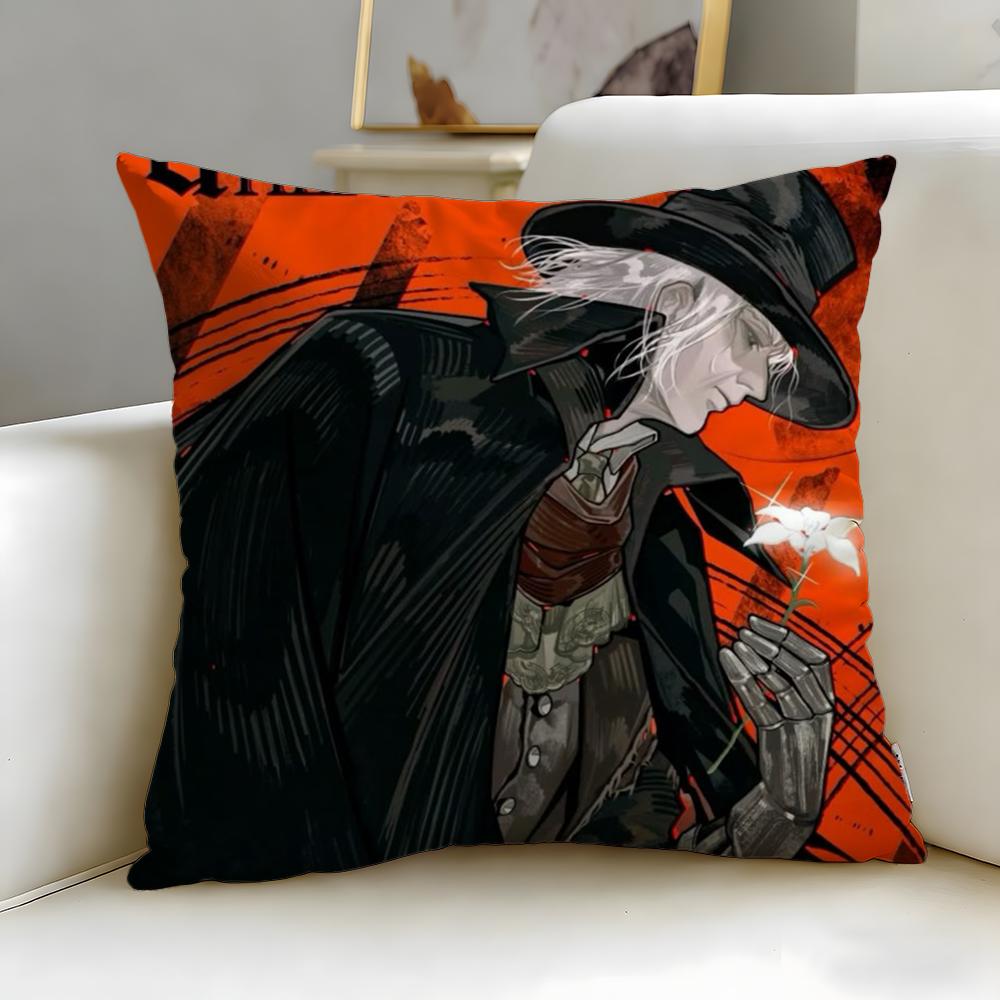 Classic Game Bloodborne Cushion Cover Soft & Easy-Wash Pillow Case – Versatile for Couch, Bed, Travel and Office