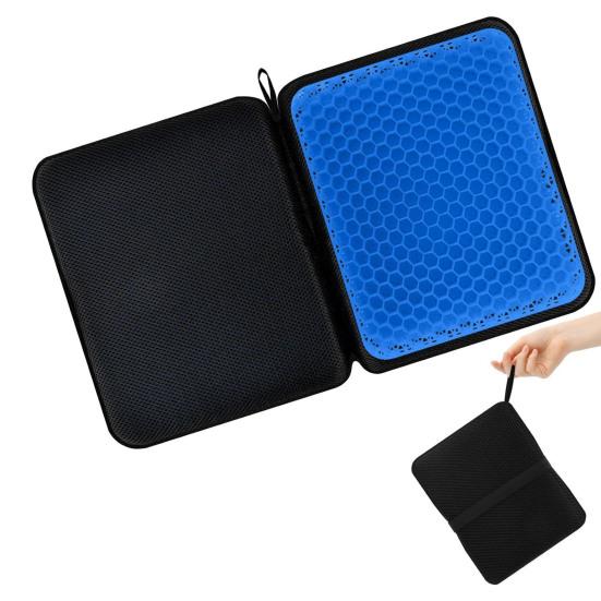 TPE Gel Portable Seat Cushion Sedentary Pain Relief Breathable Washable Outdoor Camping Garden Bench Travel Airplane Seat Foldable Pad Mat