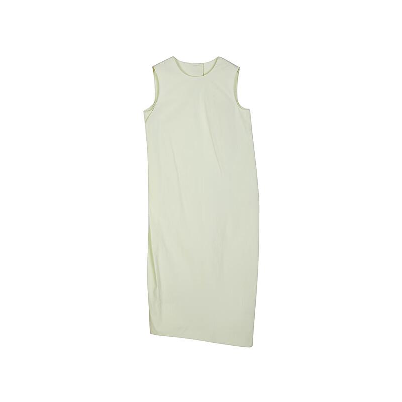 Less Women's Round Neck Sleeveless Cotton Dress
