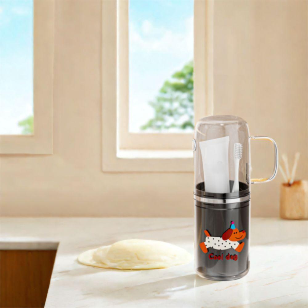 Plastic Brushing Cup Dustproof Mouthwash Cup Portable Tooth Cup  Bathroom
