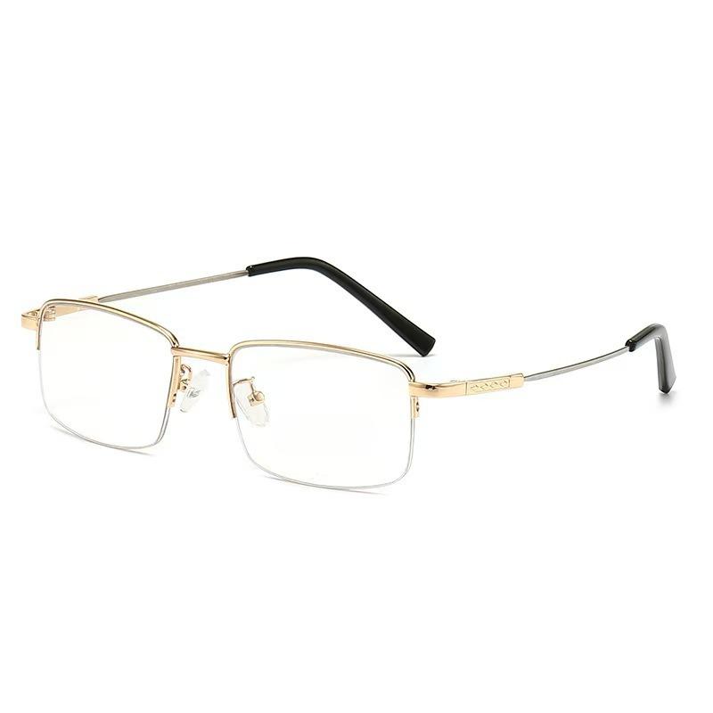 

Винтажные деловые очки для чтения с защитой от синего света для мужчин и женщин, модные, ультралегкие, из титанового сплава, для пресбиопии +200 degrees