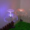 Waterproof Solar Jellyfish Lawn Lights: Fiber Optic Decoration for Garden and Courtyard