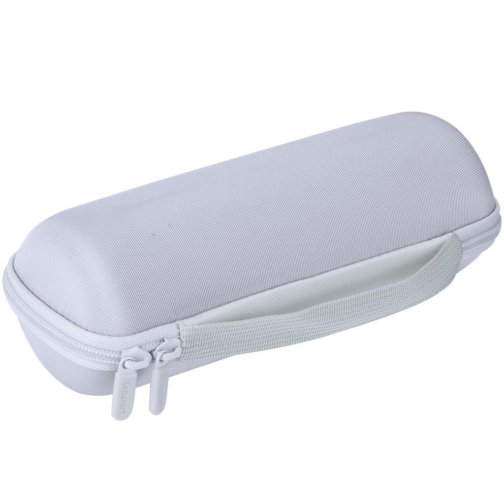 Lebakort Waterproof Portable Bluetooth Wireless Speaker with Storage Case Compatible with Flip 7, Flip 6, Flip 5, and Flip 4 (Off-White Case)