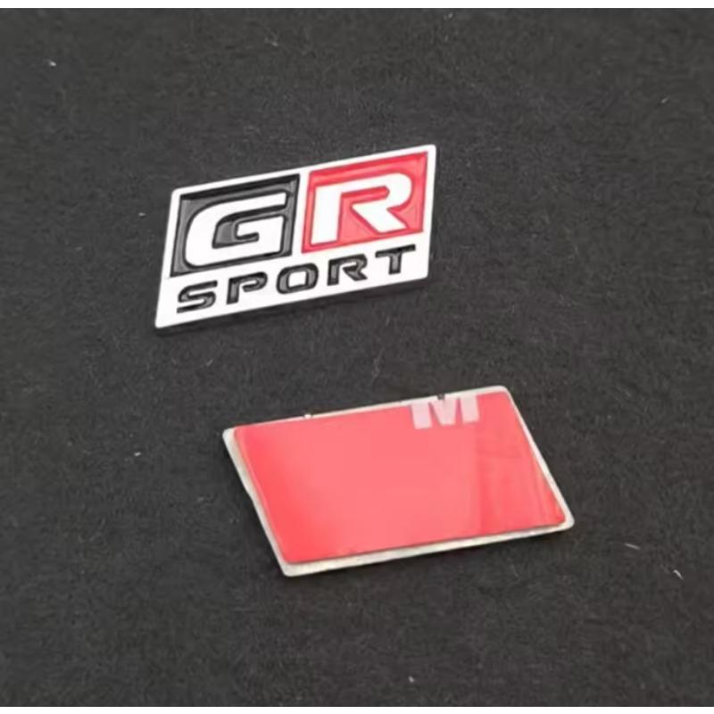 1Pc 3D Metal Logo G R Sport Steering Wheel Badge Car Emblem Sticker For G R Sport  Hiace Estima Hilux Rav4 Supra Camry Crown CHR Avalon